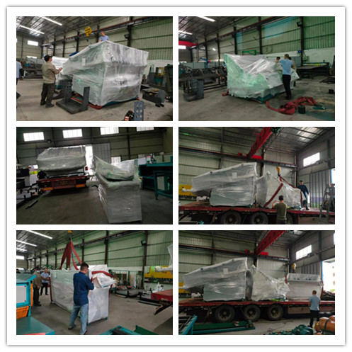 2021年8月9日發(fā)往山西省運(yùn)城市-ZQ350型圓木多片斷料鋸、放料架、提升輸送架、皮帶輸送架