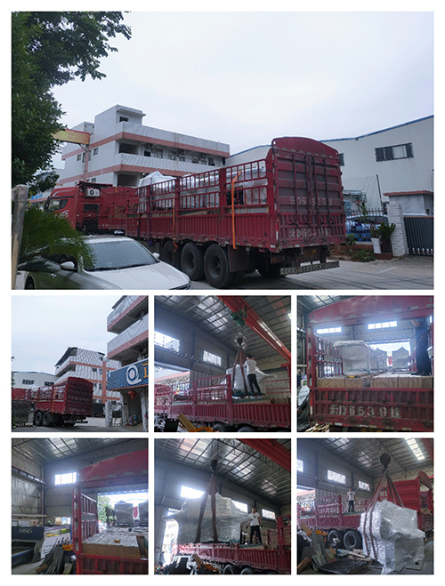 2023年5月8日發(fā)云南曲靖師宗-ZQ150方木多片鋸2臺、自動出料架