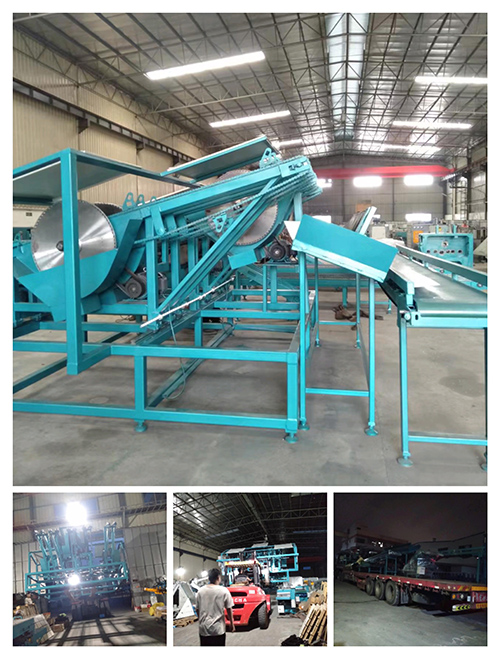 2023年8月24日發(fā)廣東省佛山市高明區(qū)-ZQ200圓木多片斷料鋸、皮帶輸送架、斜坡上料架、圓木堆料架