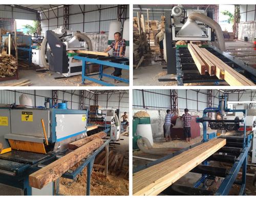 多片鋸連接上下刨機-加工建筑方生產(chǎn)線大型方木多片鋸高100寬400